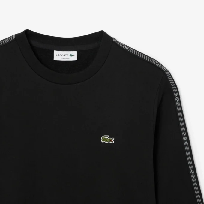 Stripe Band Fleece Sweatshirt