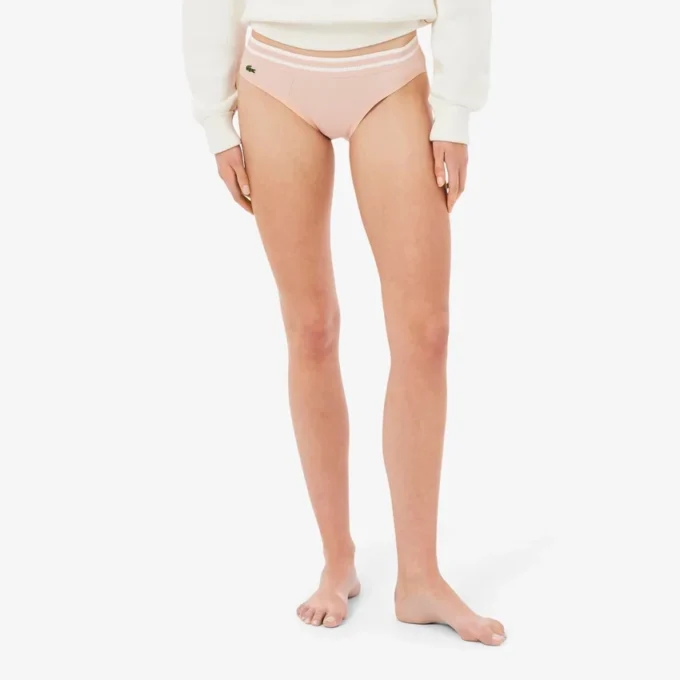 Stripe Waist Cotton Briefs