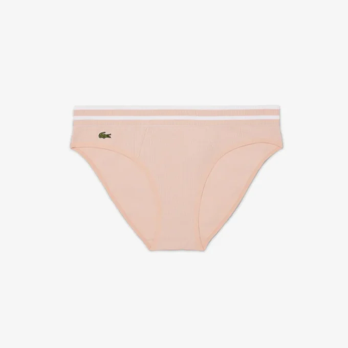 Stripe Waist Cotton Briefs