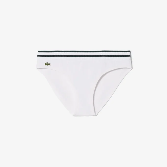 Stripe Waist Cotton Briefs