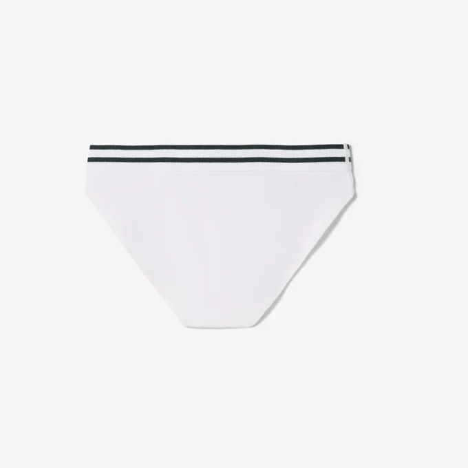 Stripe Waist Cotton Briefs