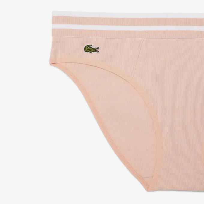 Stripe Waist Cotton Briefs