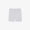 Striped Cotton Poplin Shorts