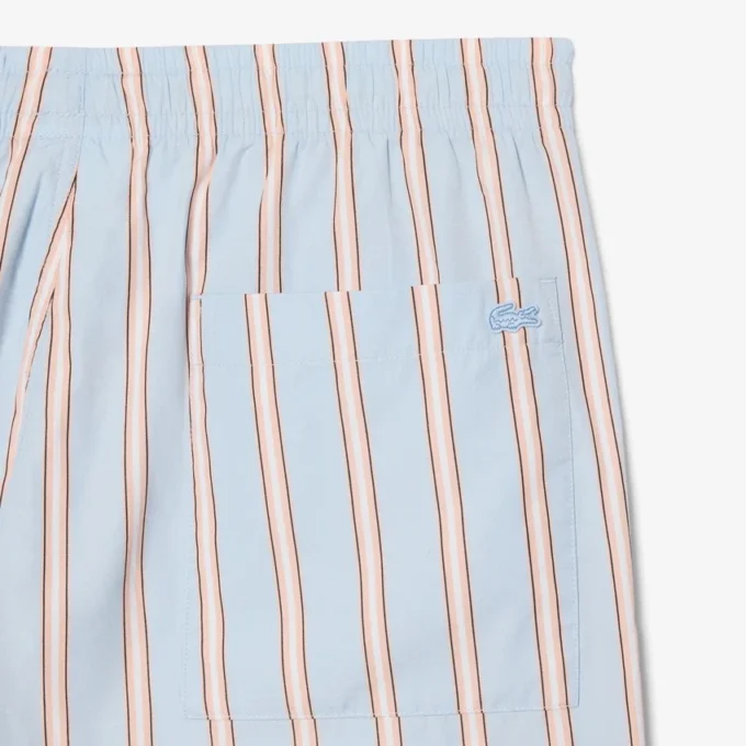 Striped Cotton Poplin Shorts