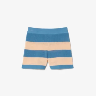 Striped Mesh Knit Shorts