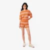 Striped Mesh Knit Shorts