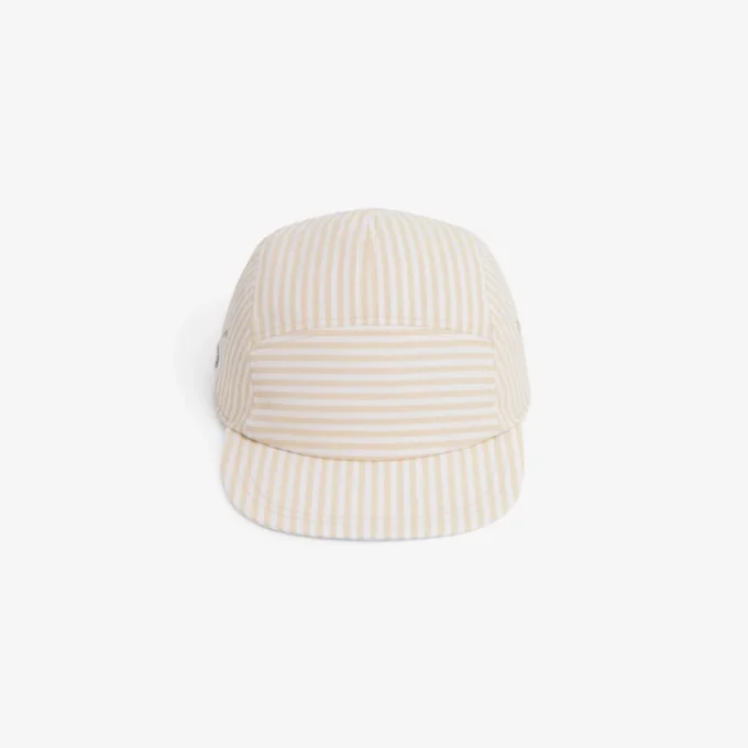 Striped Poplin Jockey Cap