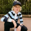 Boys’ Embroidered Cotton Twill Cap