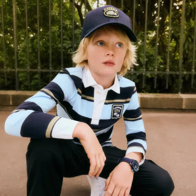 Boys’ Embroidered Cotton Twill Cap