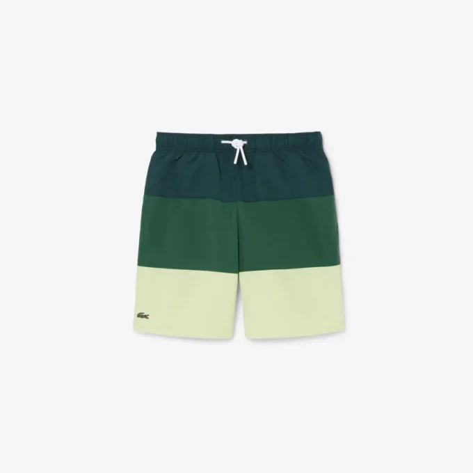 Striped Swim Trunks