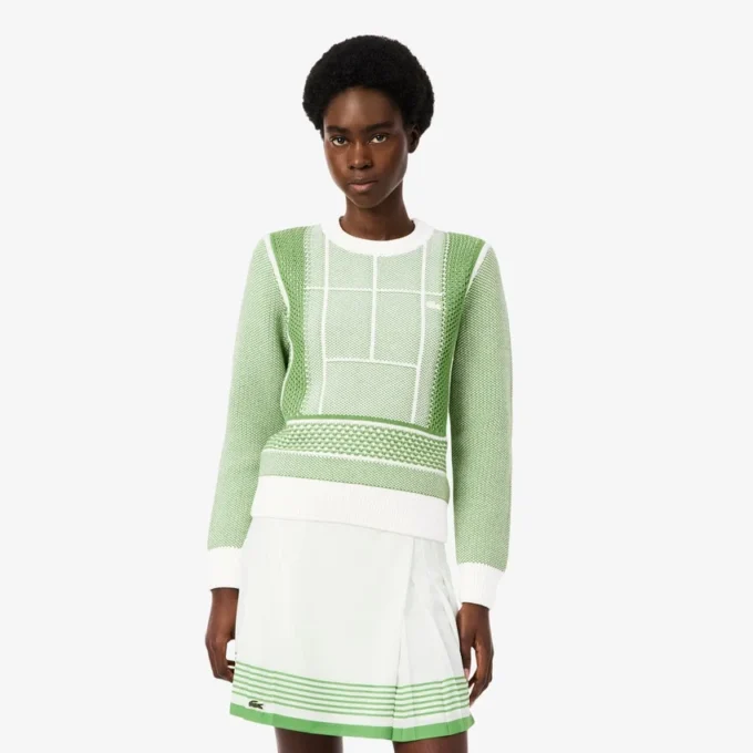 Tennis Court Graphic Sweater