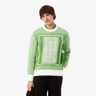 Tennis Court Graphic Sweater