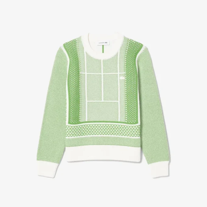 Tennis Court Graphic Sweater