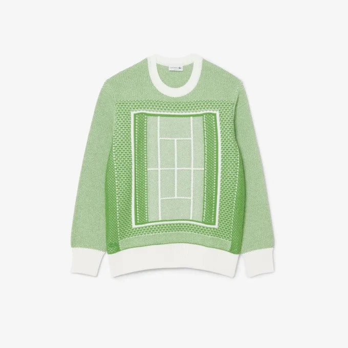 Tennis Court Graphic Sweater