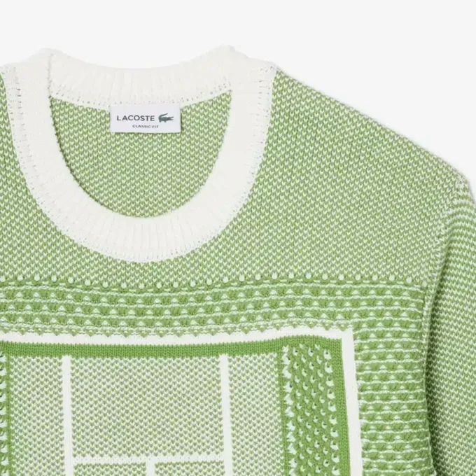 Tennis Court Graphic Sweater