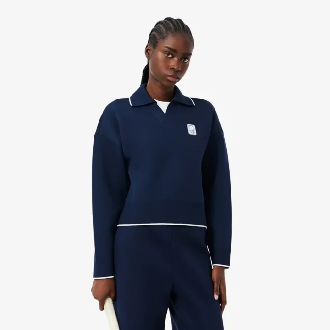 Tennis Heritage Polo Collar Sweatshirt