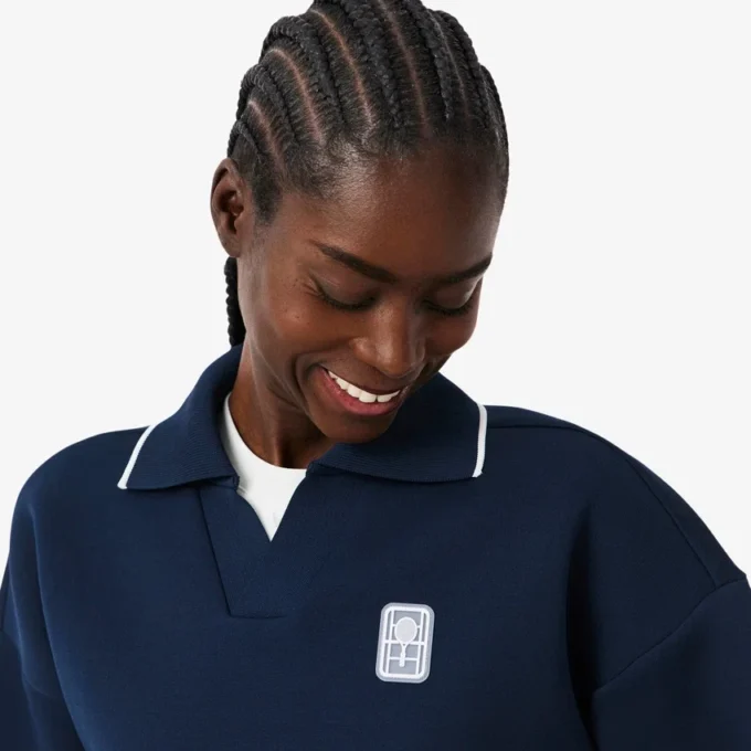 Tennis Heritage Polo Collar Sweatshirt