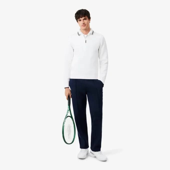 Tennis Heritage Polo Collar Zipped Sweatshirt