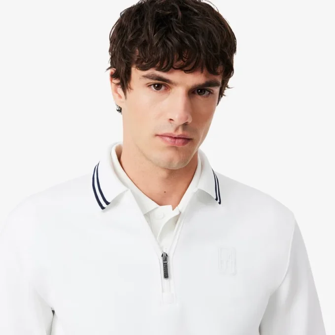Tennis Heritage Polo Collar Zipped Sweatshirt