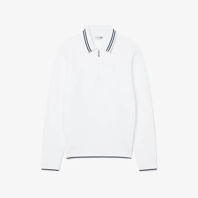 Tennis Heritage Polo Collar Zipped Sweatshirt
