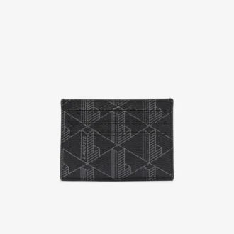 The Blend Monogram Print Canvas Card Holder