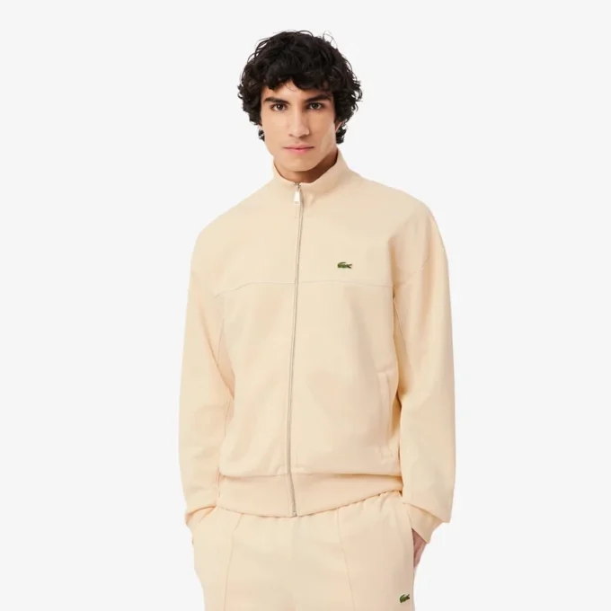 Trim Accent Zipped Sweatshirt