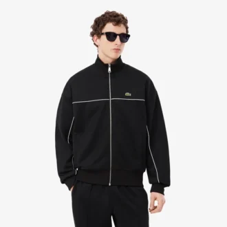 Trim Accent Zipped Sweatshirt