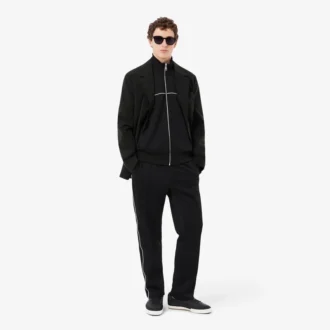 Trim Accent Zipped Sweatshirt