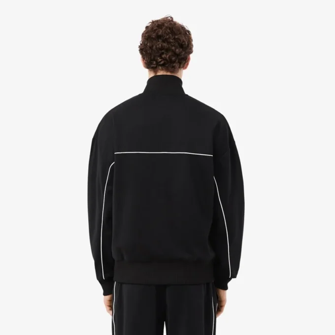 Trim Accent Zipped Sweatshirt