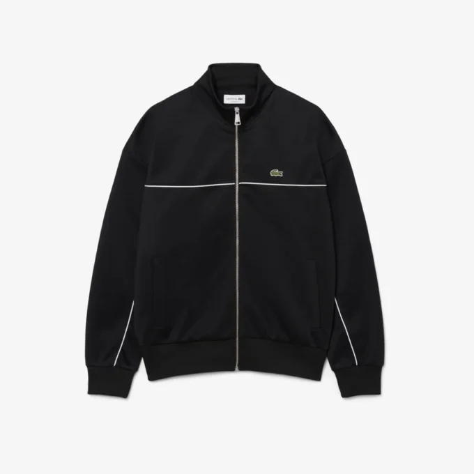 Trim Accent Zipped Sweatshirt