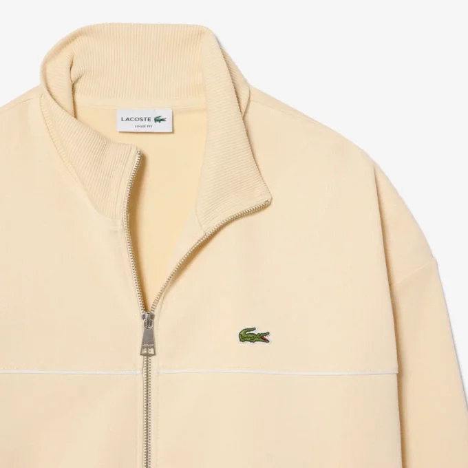 Trim Accent Zipped Sweatshirt