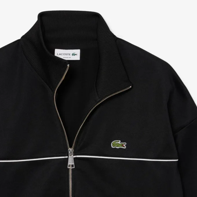 Trim Accent Zipped Sweatshirt