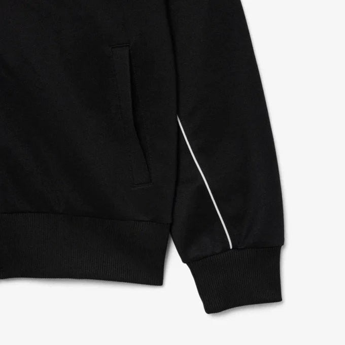 Trim Accent Zipped Sweatshirt