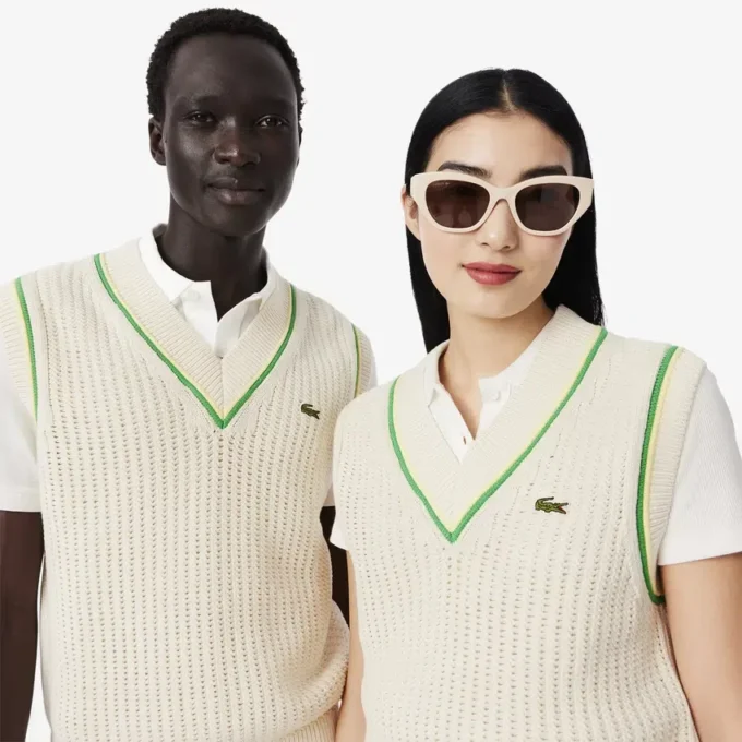 Unisex Crochet Effect Sweater Vest