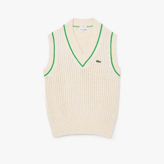 Unisex Crochet Effect Sweater Vest