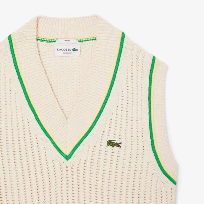 Unisex Crochet Effect Sweater Vest