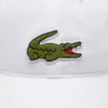 Unisex Crocodile Badge Cotton Twill Cap