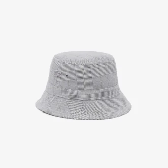 Unisex Double Face Plaid Cotton Bucket Hat