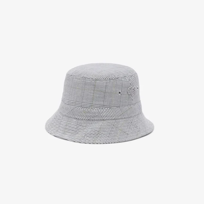 Unisex Double Face Plaid Cotton Bucket Hat