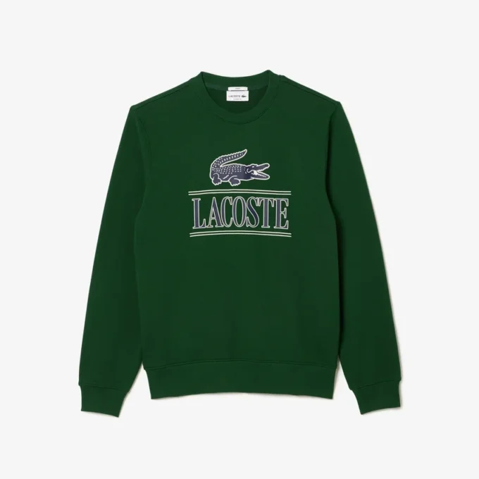 Unisex Fleece Crew Neck Print Sweatshirt