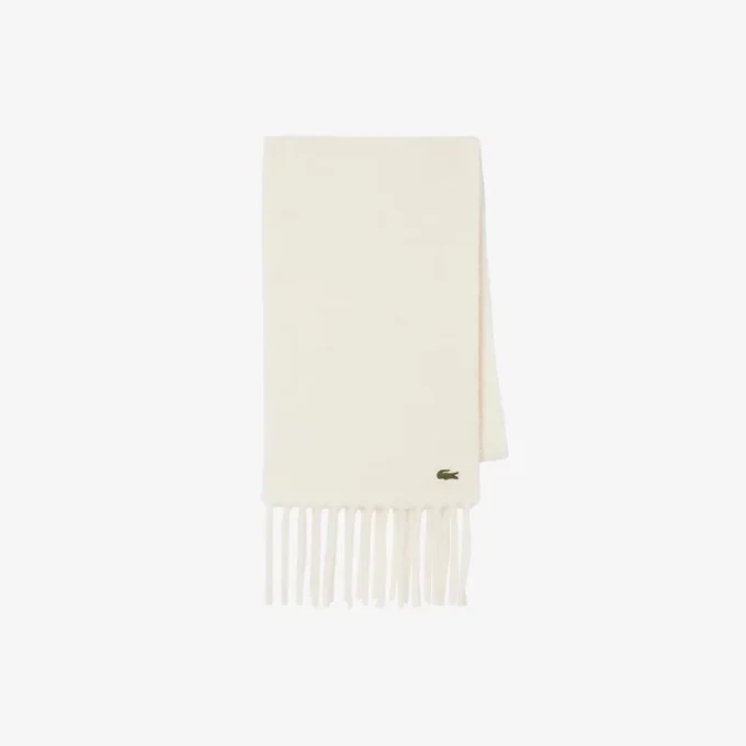 Unisex Fringed Alpaca Wool Scarf