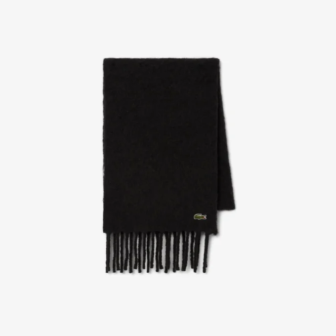 Unisex Fringed Alpaca Wool Scarf