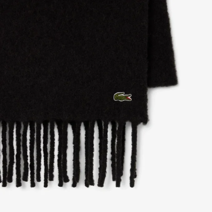 Unisex Fringed Alpaca Wool Scarf
