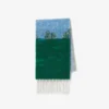 Unisex Landscape Motif Alpaca Wool Scarf