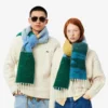 Unisex Landscape Motif Alpaca Wool Scarf