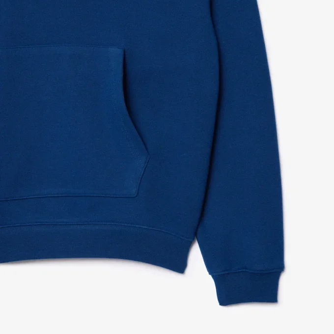 Unisex Loose Fit Badge Accent Hoodie