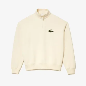 Unisex Loose Fit High-Neck Fleece Sweatshirt