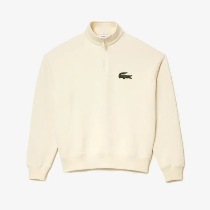 Unisex Loose Fit High-Neck Fleece Sweatshirt