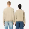 Unisex Loose Fit Washed Effect Fleece Sweatshirt