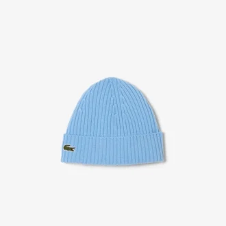 Unisex Rib Knit Brushed Wool Beanie